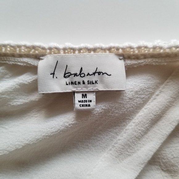 t. babaton Linen and Silk Knit Top - Picture 6 of 7